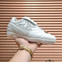 Louis Vuitton Unisex LV Footprint Soccer Sneaker-White 1AHDOA (1)