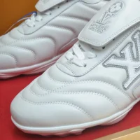 Louis Vuitton Unisex LV Footprint Soccer Sneaker-White 1AHDOA (1)