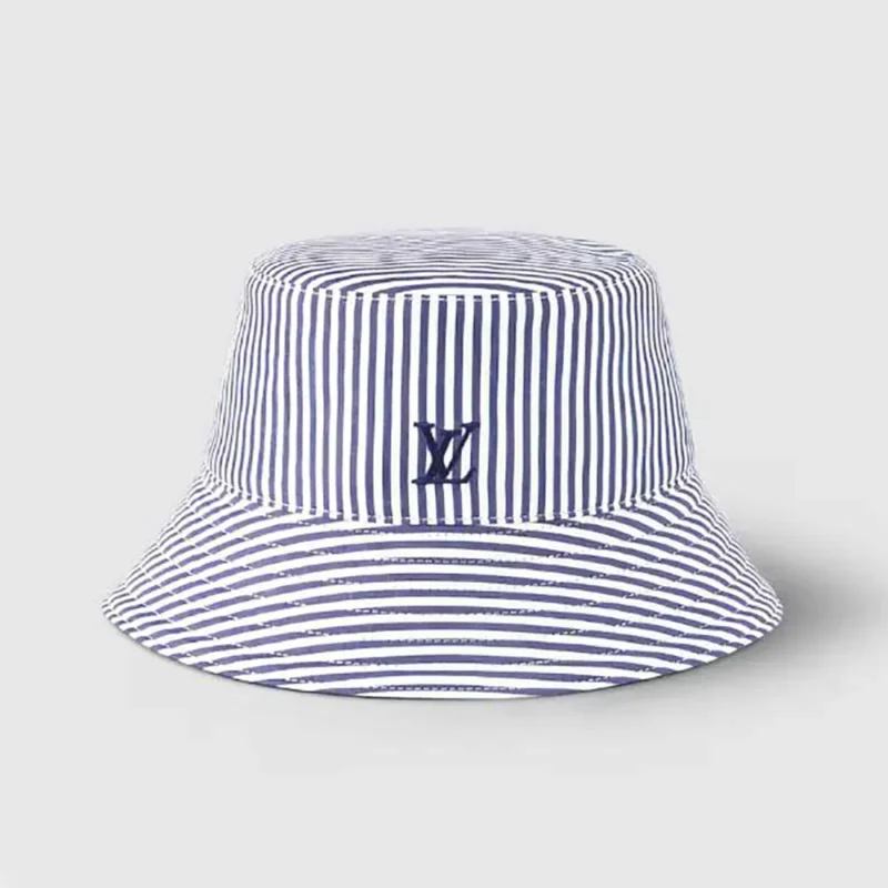 Louis Vuitton Unisex LV League Striped Bucket Hat M5158M