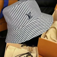 Louis Vuitton Unisex LV League Striped Bucket Hat M5158M (1)