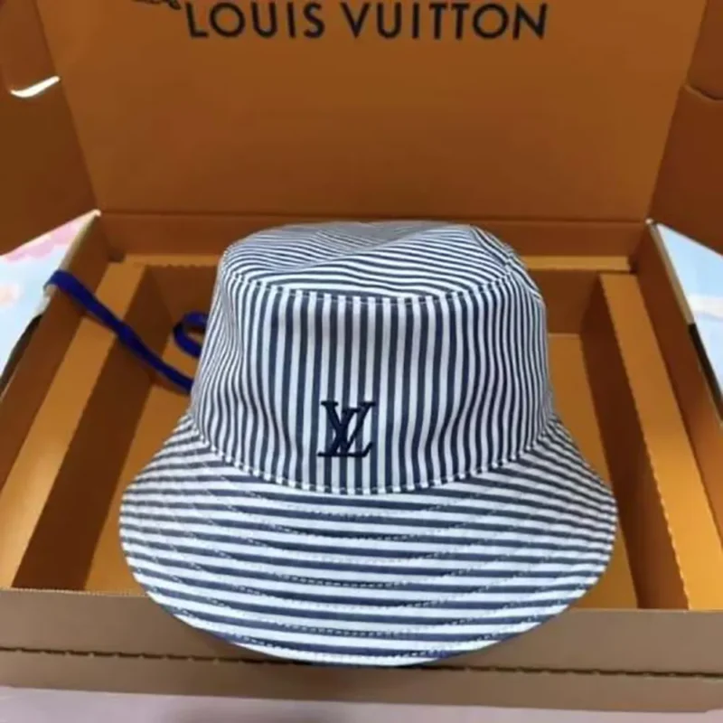 Louis Vuitton Unisex LV League Striped Bucket Hat M5158M