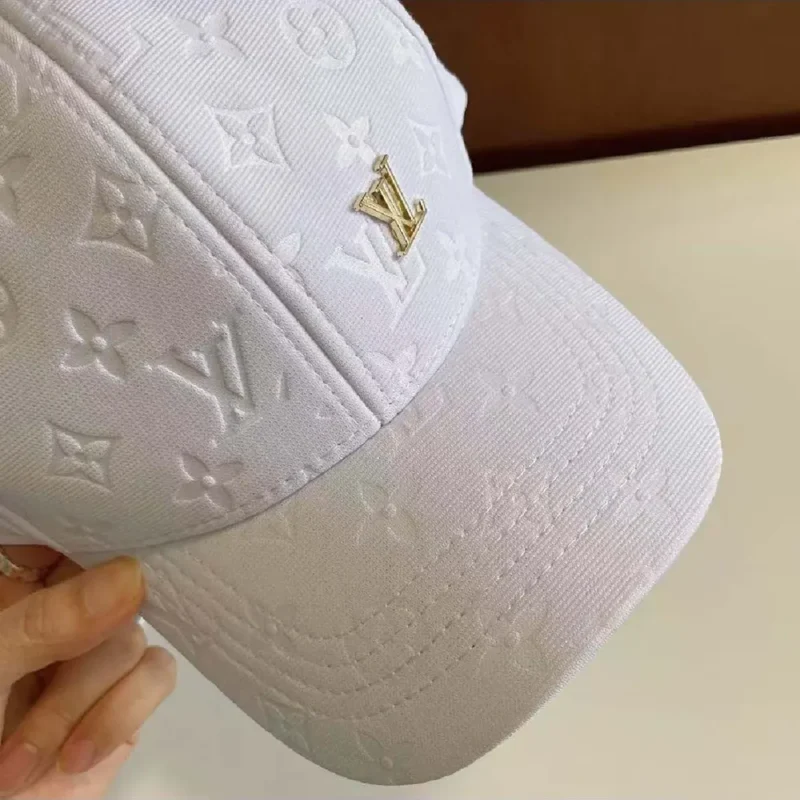 Louis Vuitton Unisex LV Shadow Cap Cotton Embroidered LV Fall Signature