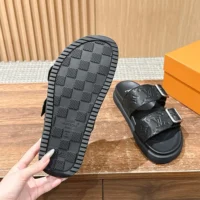 Louis Vuitton Unisex LV Venice Mule-Black 1AHSJI (1)