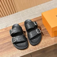 Louis Vuitton Unisex LV Venice Mule-Black 1AHSJI (1)