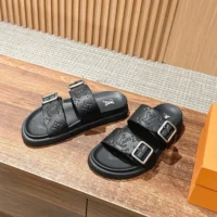 Louis Vuitton Unisex LV Venice Mule-Black 1AHSJI (1)