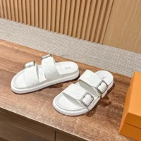 Louis Vuitton Unisex LV Venice Mule-White 1AHSJ3 (1)