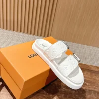 Louis Vuitton Unisex LV Venice Mule-White 1AHSJ3 (1)