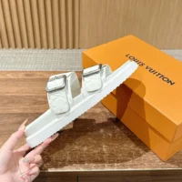 Louis Vuitton Unisex LV Venice Mule-White 1AHSJ3 (1)