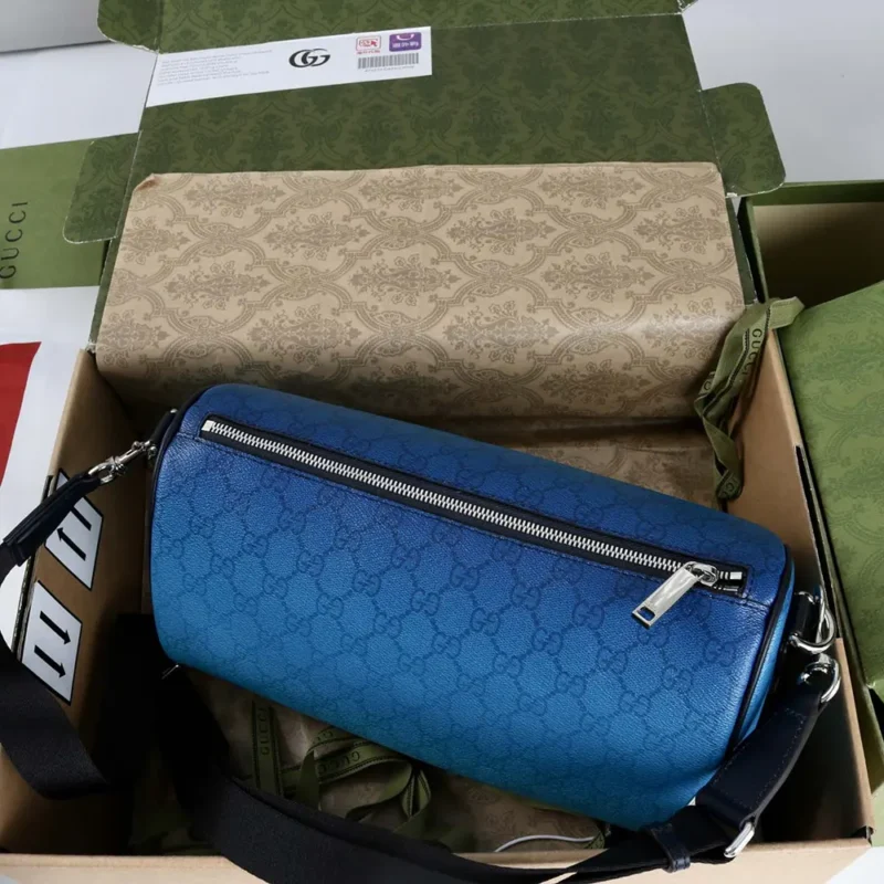 Gucci Unisex Chroma Small Cylinder Bag-Dark Blue 839325