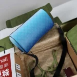 Gucci Unisex Chroma Small Cylinder Bag-Dark Blue 839325