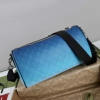 Gucci Unisex Chroma Small Cylinder Bag-Dark Blue 839325