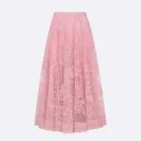 Dior Women Dioriviera Mid-Length Flared Skirt Cherry Blossom Pink 541J75B898 (1)