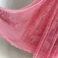 Dior Women Dioriviera Mid-Length Flared Skirt Cherry Blossom Pink 541J75B898 (1)