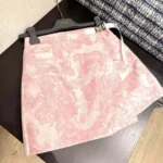 Dior Damen Dioriviera Skort Weißer Jacquard-Taft 447P15A2826