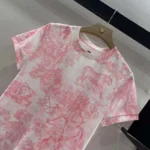 Dior Women Dioriviera T-Shirt White Cotton and Linen Jersey 443T09A4498