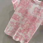 Dior Women Dioriviera T-Shirt White Cotton and Linen Jersey 443T09A4498