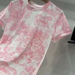 Dior Women Dioriviera T-Shirt White Cotton and Linen Jersey 443T09A4498