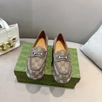 Gucci GG Women's Horsebit Wedge Loafer 794316FADC1