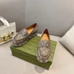 Gucci GG Women's Horsebit Wedge Loafer 794316FADC1