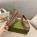 Gucci GG Women's Horsebit Wedge Loafer 794316FADC1
