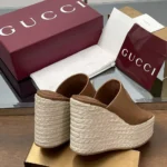 Gucci GG Women's Interlocking G Sandal-Brown 817212AP0B0