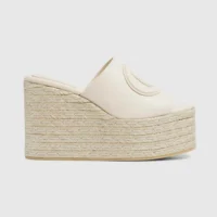 Sandalo Gucci GG Interlocking G da donna - Bianco 817212AP0B0