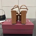 Gucci GG Women's Platform Sandal-Brown 835313BKO00 - Imagen 10