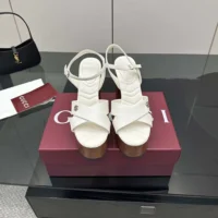 Gucci GG Women’s Platform Sandal-White 835313BKO00 (1)