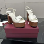 Gucci GG Women's Platform Sandal-White 835313BKO00