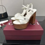Gucci GG Women's Platform Sandal-White 835313BKO00
