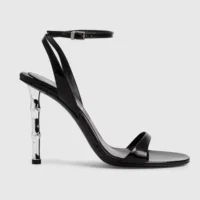 Gucci GG Women’s Slingback Sandal-Black 812999BNC001000 (1)