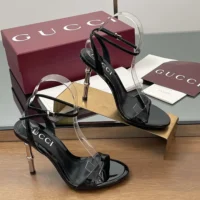 Gucci GG Women’s Slingback Sandal-Black 812999BNC001000 (1)