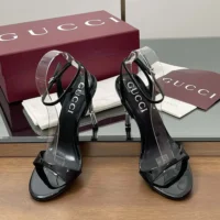 Gucci GG Women’s Slingback Sandal-Black 812999BNC001000 (1)