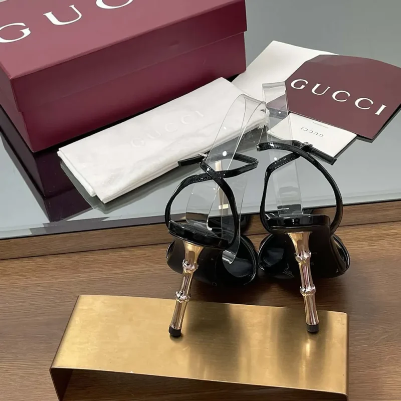 Gucci GG Women's Slingback Sandal-Black 812999BNC001000
