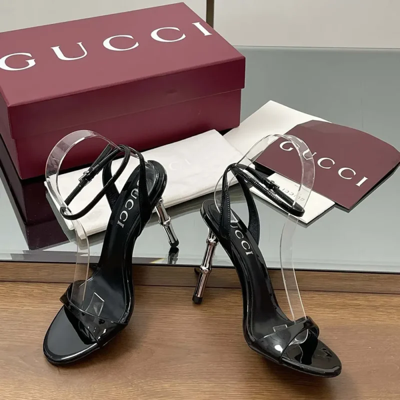 Gucci GG Women's Slingback Sandal-Black 812999BNC001000