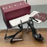 Gucci GG Women's Slingback Sandal-Black 812999BNC001000