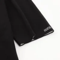 Gucci Men Fine Wool Knit Polo Top with Intarsia 824124XKEP1 (1)