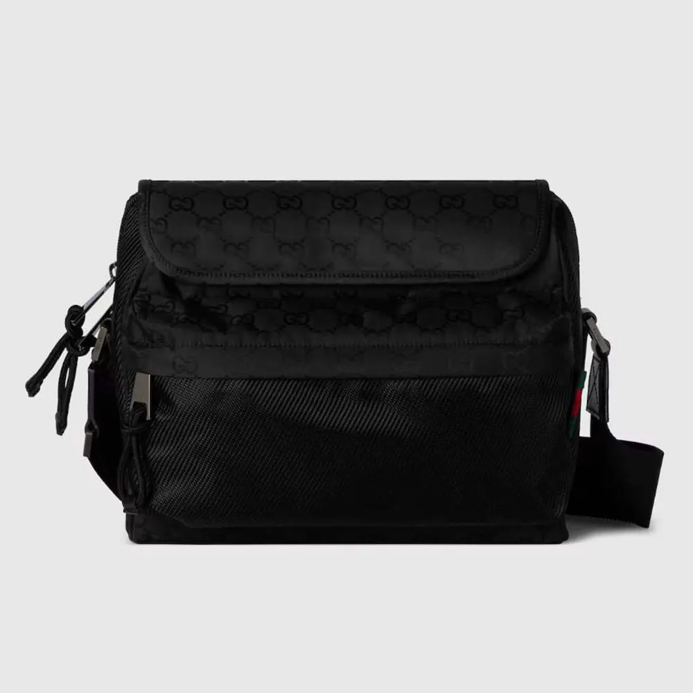 Gucci Men Gucci Nexus Medium Crossbody Bag-Black 816820FAD731047 (1) Gucci Men Gucci Nexus Medium Crossbody Bag-Black 816820FAD731047