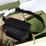 Gucci Men Gucci Nexus Medium Crossbody Bag-Black 816820FAD731047