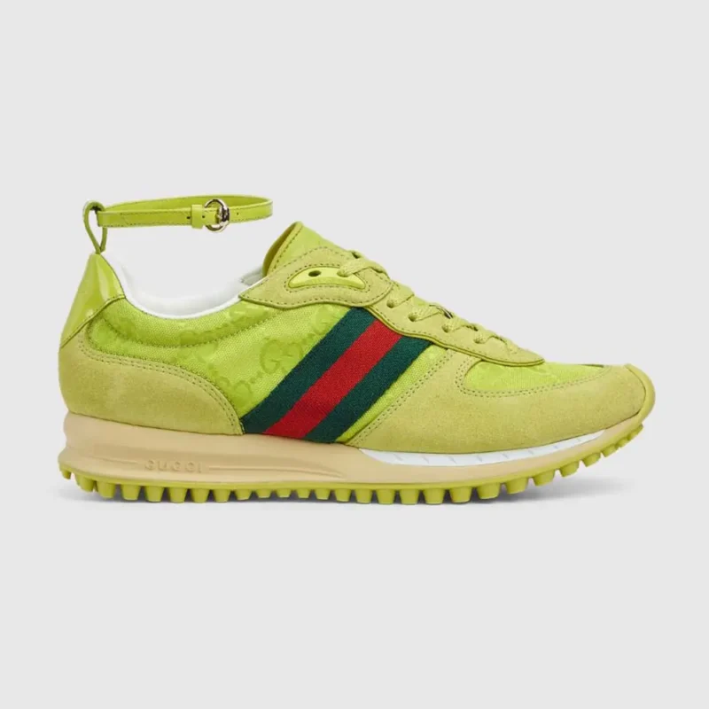 Baskets unisexes Gucci Re-Motion - Vert acide 832918AAEZM