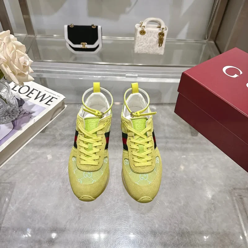 Baskets unisexes Gucci Re-Motion - Vert acide 832918AAEZM