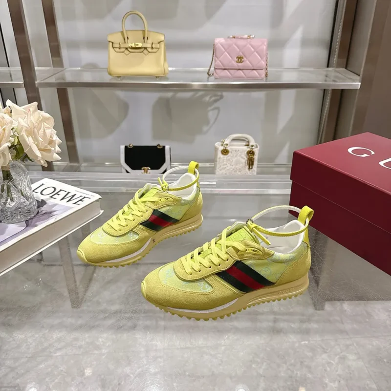 Baskets unisexes Gucci Re-Motion - Vert acide 832918AAEZM