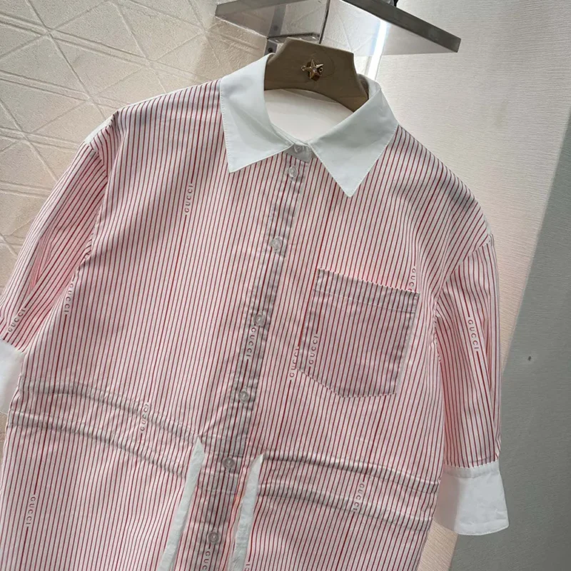 Gucci Donna Camicia in cotone fil coupé 826588Z7ASD