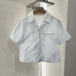 Gucci Women Cotton Fil Coupé Shirt 831862Z7ASD - Imagen 2