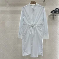 Gucci Women Cotton Fil Coupé Shirt Dress 832072Z7ASD (1)