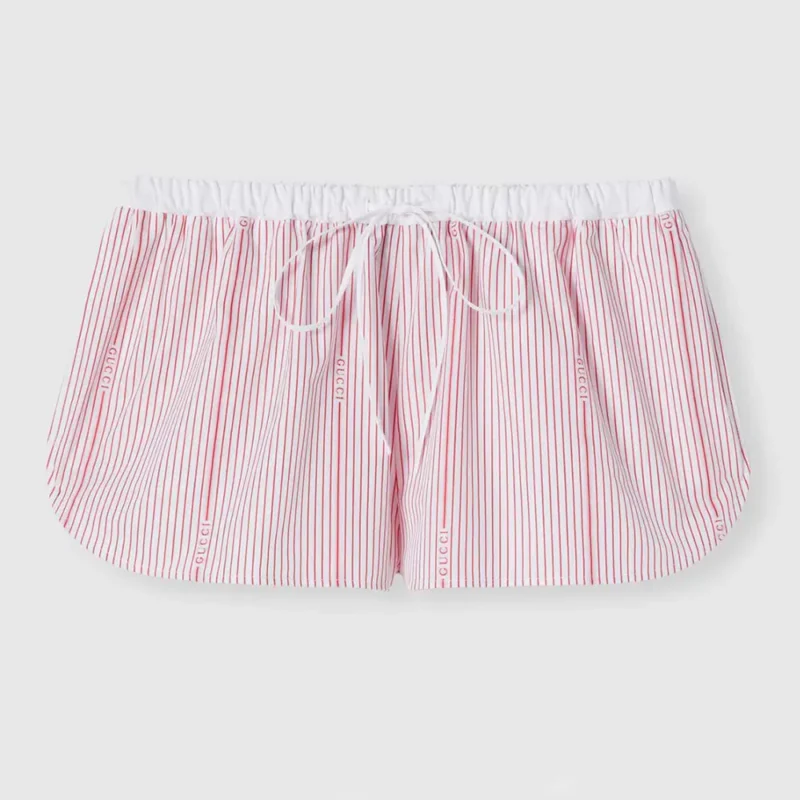 Gucci Dam Bomull Fil Coupé Shorts 831870ZAS7C