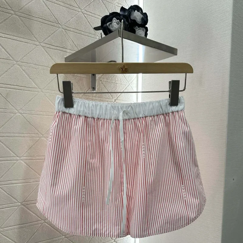 Gucci Dam Bomull Fil Coupé Shorts 831870ZAS7C