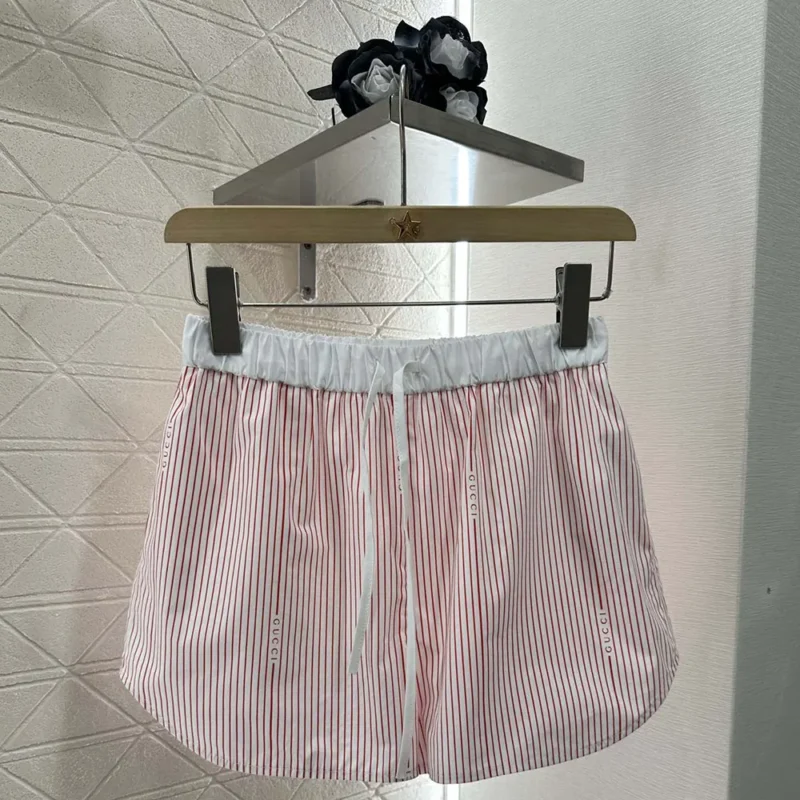 Gucci Dam Bomull Fil Coupé Shorts 831870ZAS7C