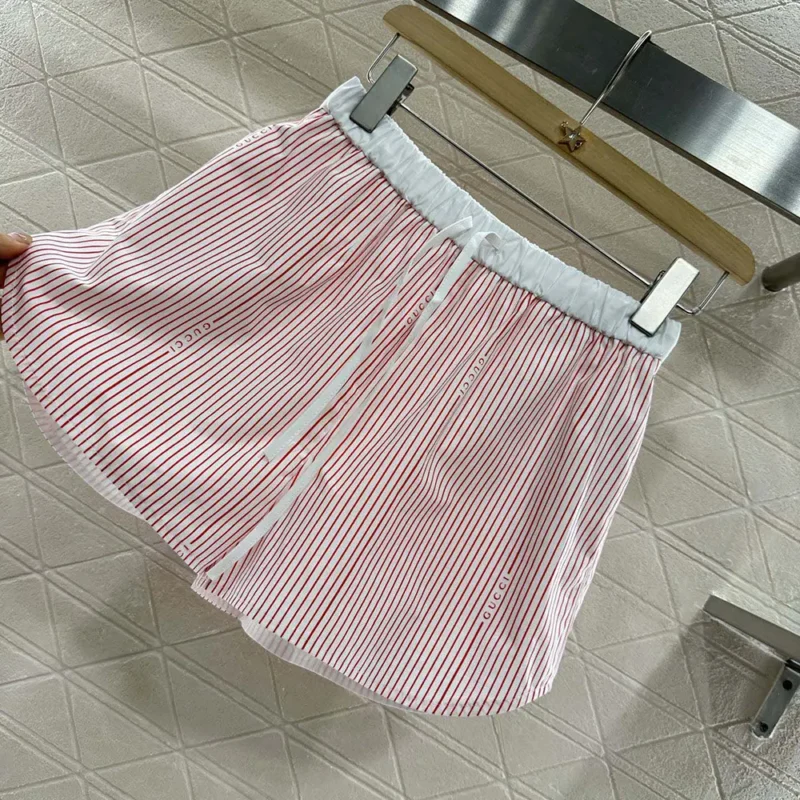Gucci Dam Bomull Fil Coupé Shorts 831870ZAS7C