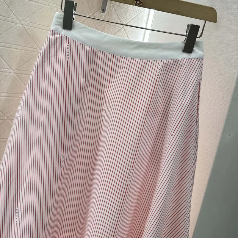 Gucci Women Cotton Fil Coupé Skirt 826610ZAS7C